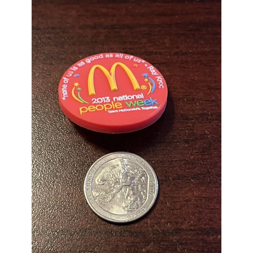 McDonald’s 2013 National People Week Employee Rubber‎ Pin